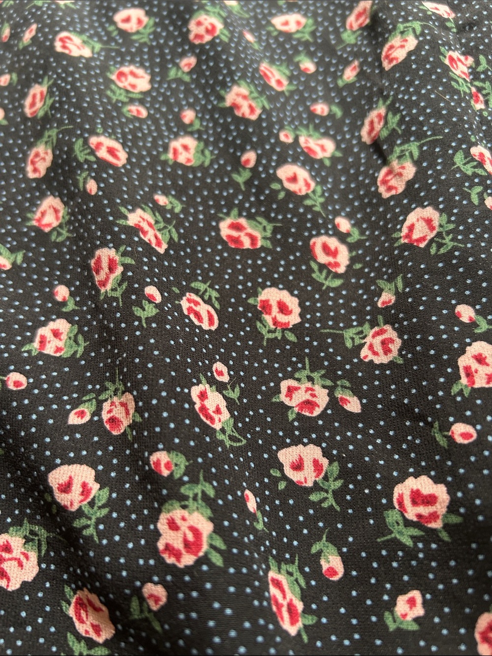Cider Black Mini Dress with Pink Floral Print - Picture 5 of 10